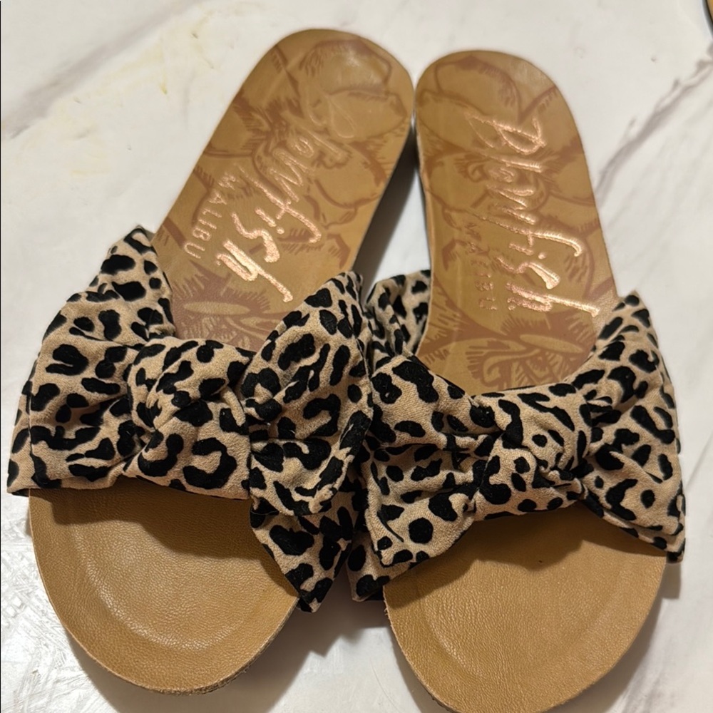 Blowfish Leopard Print Women's Slides